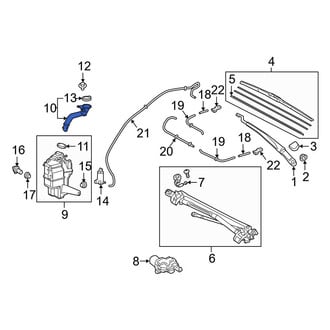 Toyota OE - Front Washer Fluid Reservoir Filler Pipe