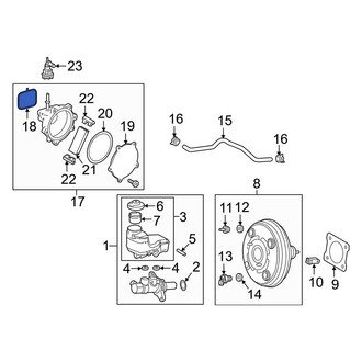 Toyota OE - Power Brake Booster Vacuum Pump Gasket
