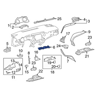 Toyota OE - Center Dashboard Air Vent