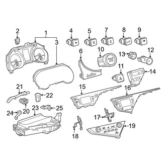 Toyota OE - Instrument Panel - Cluster & Switches (USA Built)