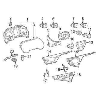 Toyota OE - Instrument Panel - Cluster & Switches (Japan Built)