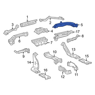 Toyota OE - Front Center Right Instrument Panel Air Duct