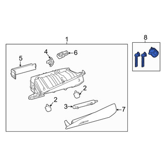Toyota OE - Front Glove Box Lock Kit