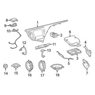 Toyota OE - Instrument Panel - Sound System (USA Built)