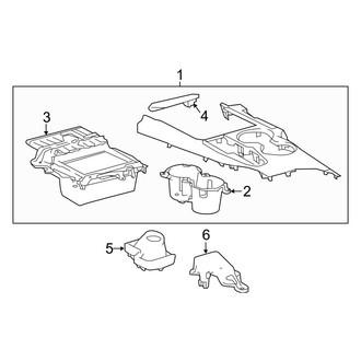 Toyota OE - Center Console (Japan Built, Shifter Trim), (Gas)