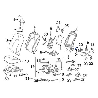Toyota OE - Left Power Seat Switch Bracket