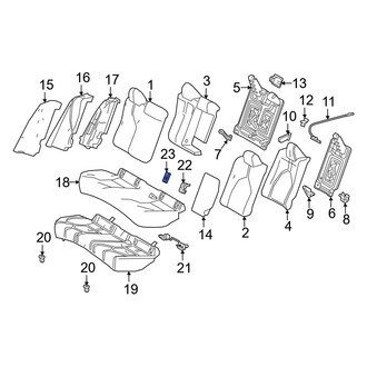 Toyota OE - Rear Child Restraint Anchor Plate Cap