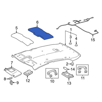 Toyota OE - Rear Roof Insulator