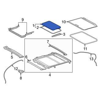 Toyota OE - Sunroof Glass