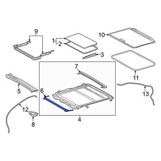 Toyota OE - Sunroof Deflector