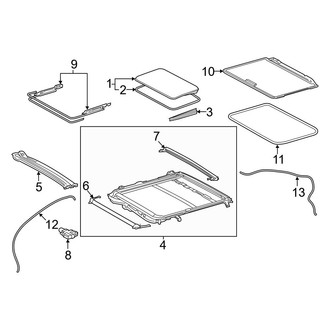 Toyota OE - Roof - Sunroof (Japan Built, W/O Panoramic), (Gas)
