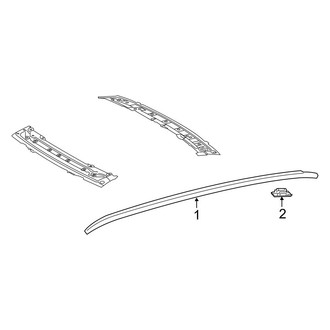 Toyota OE - Roof - Exterior Trim (With Panoramic), (Gas)