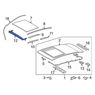 Toyota OE - Sunroof Deflector