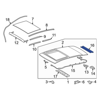 Toyota OE - Sunroof Cover