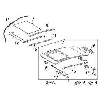 Toyota OE - Sunroof Drain Hose