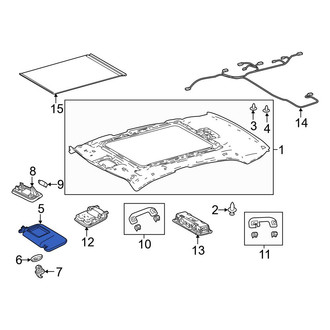 Toyota OE - Right Sun Visor