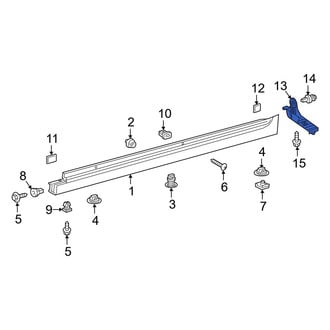 Toyota OE - Rear Left Stone Deflector