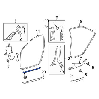 Toyota OE - Front Left Door Sill Plate