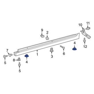 Toyota OE - Rocker Panel Molding Clip