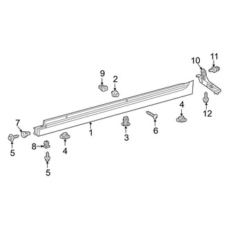 Toyota OE - Pillars, Rocker & Floor - Exterior Trim (Japan Built)