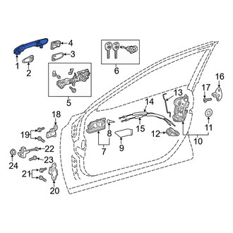 Toyota OE - Rear Outer Exterior Door Handle