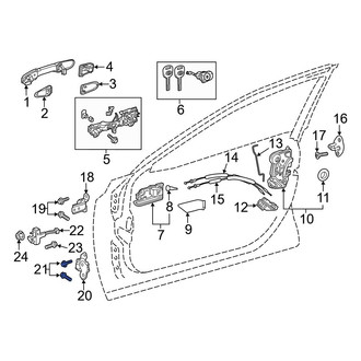 Toyota OE - Rear Lower Inner Door Hinge Bolt