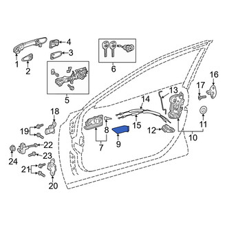 Toyota OE - Rear Right Interior Door Handle Screw Cap
