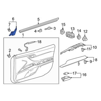 Toyota OE - Front Left Rearward Door Panel Insert