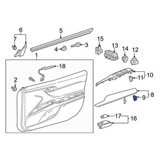 Toyota OE - Door Panel Handle Clip