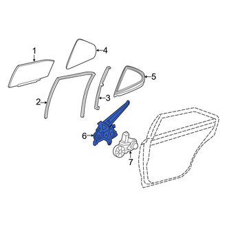 Toyota OE - Rear Left Window Regulator