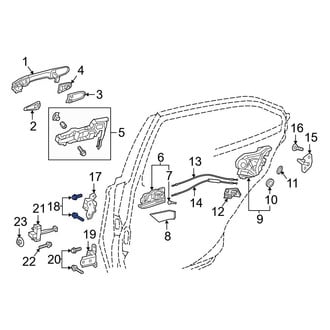 Toyota OE - Lower Outer Door Hinge Bolt
