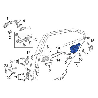 Toyota OE - Rear Left Door Latch Assembly
