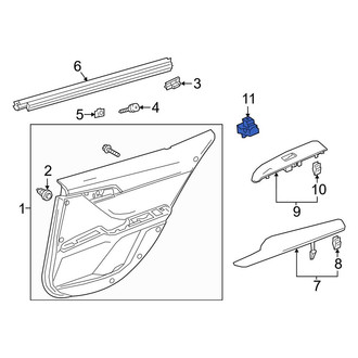 Toyota OE - Front Right Door Window Switch