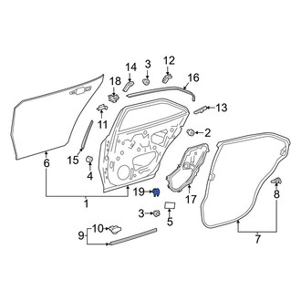 Toyota OE - Front Door Access Cover