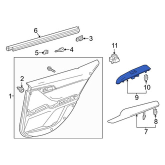 Toyota OE - Rear Right Door Switch Trim Panel