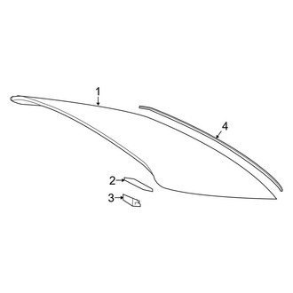 Toyota OE - Back Glass - Glass (Japan Built), (Gas)