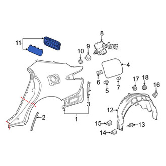 Toyota OE - Rear Quarter Panel Vent