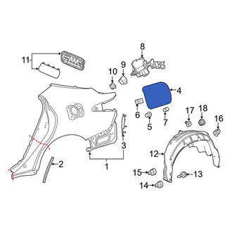 Toyota OE - Rear Fuel Filler Door