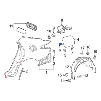 Toyota OE - Rear Fuel Door Spring