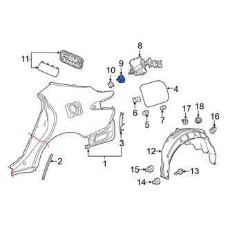 Toyota OE - Fuel Door Latch Clip