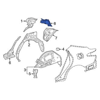 Toyota OE - Rear Left Tail Light Pocket