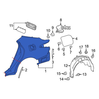 Toyota OE - Rear Right Quarter Panel