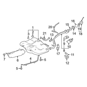Toyota OE - Fuel System - Fuel Tank (USA Built)