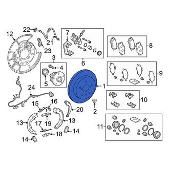 Toyota OE - Rear Disc Brake Rotor