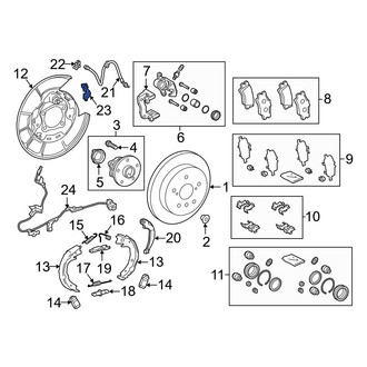 Toyota OE - Left Lower Brake Hydraulic Line Bracket