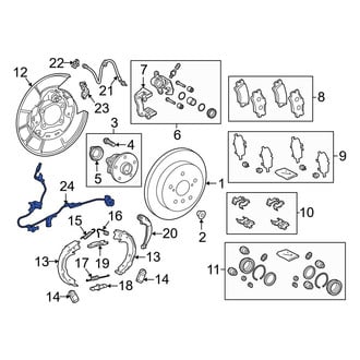 Toyota OE - Rear Left ABS Wheel Speed Sensor Wiring Harness