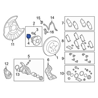 Toyota OE - Front Left ABS Wheel Speed Sensor