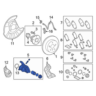 Toyota OE - Rear Left Disc Brake Caliper