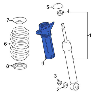 Toyota OE - Rear Suspension Shock Absorber Mount