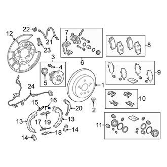 Toyota OE - Rear Right Upper Parking Brake Shoe Return Spring